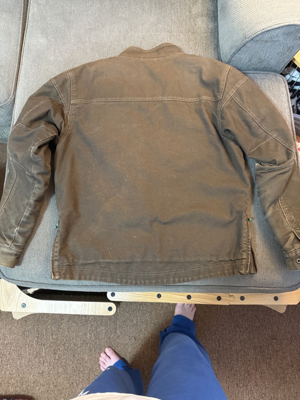 Arborwear Men's Brown Canvas Zip-Up Field Jacket - Picture 6 of 7